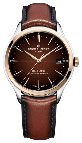 M0A10713 Clifton Baumatic COSC (40mm) Watch - Baume & Mercier - Modalova