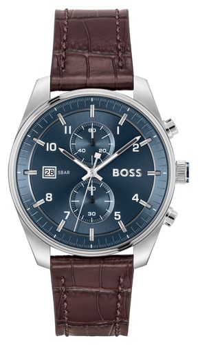 Men's SkyTraveller (44mm) Chronograph Dial Watch - BOSS - Modalova