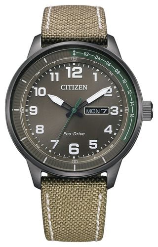 BM8595-16H Men's Eco-Drive (42mm) Dial / Khaki Watch - Citizen - Modalova