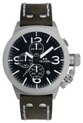 CS105 Canteen Chronograph (45mm) Dark Dial / Watch - TW Steel - Modalova