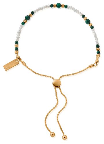 GBAMTP Pearl and Malachite LUCK AURA Adjustable Jewellery - ChloBo - Modalova