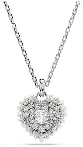 Hyperbola Pendant Necklace Heart White Jewellery - Swarovski - Modalova