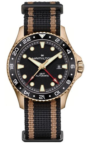 H82565930 Khaki Navy Scuba Automatic GMT Bronze ( Watch - Hamilton - Modalova
