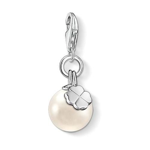 Charm Pendant Pearl With Cloverleaf Jewellery - Thomas Sabo - Modalova