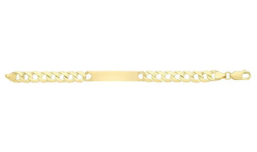 BR546 9CT YEL GOLD BABIES' 5.5 INCHES CAST ID Jewellery - James Moore TH - Modalova