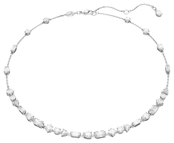 Mesmera Necklace Rhodium Plated Mixed Cut Jewellery - Swarovski - Modalova