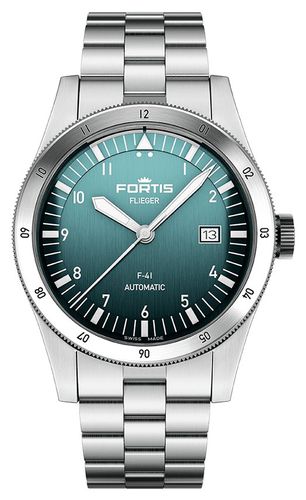 F4220021 Flieger F-41 Automatic Petrol (41mm) Watch - FORTIS - Modalova