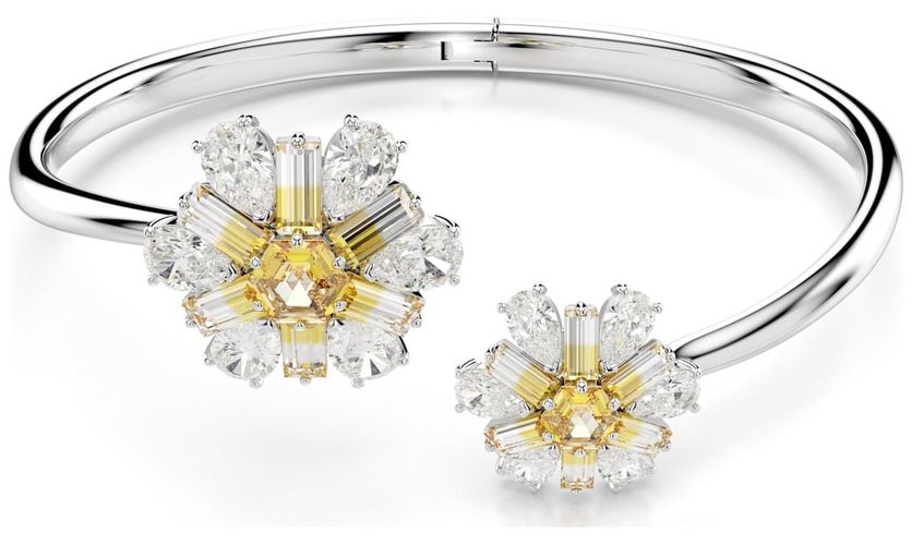 Idyllia Bangle Flower Yellow Crystals Jewellery - Swarovski - Modalova