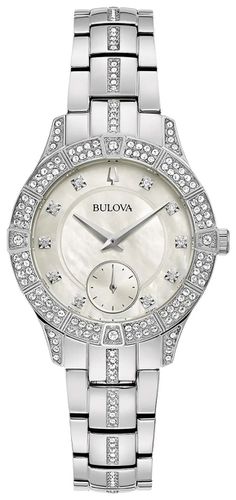 L291 Women's Phantom Crystal | Mother-of-Pearl Dial Watch - Bulova - Modalova