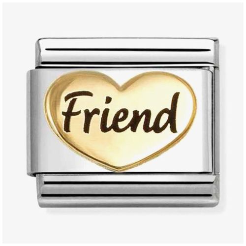 Classic Symbols Friend Heart Charm Jewellery - Nomination - Modalova