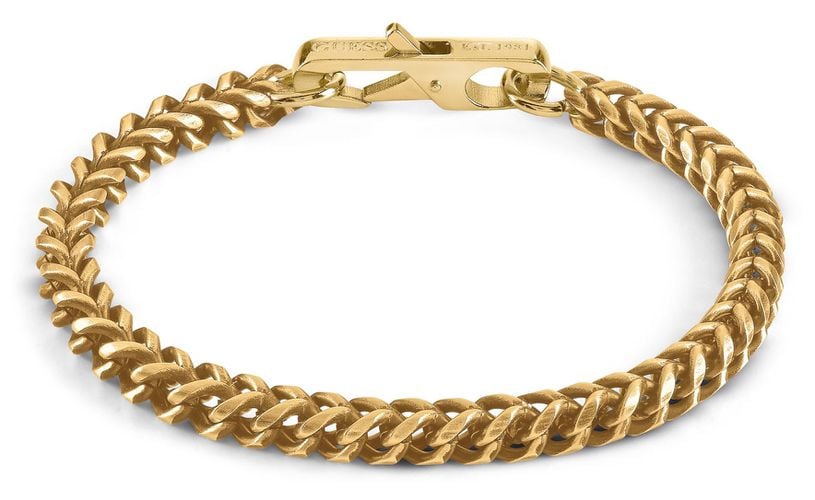 JUMB01338JWYGL Gold Plated Chunky Gold Chain Bracelet Jewellery - Guess - Modalova