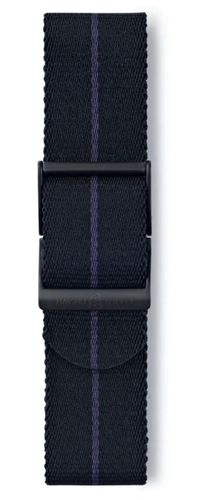 STR-N16S Black & Blue Pinstripe Webbing Strap Watch - Elliot Brown - Modalova