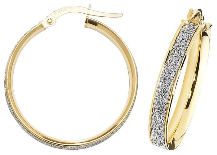 ER1023-20 20mm Hoop Earrings Jewellery - James Moore TH - Modalova