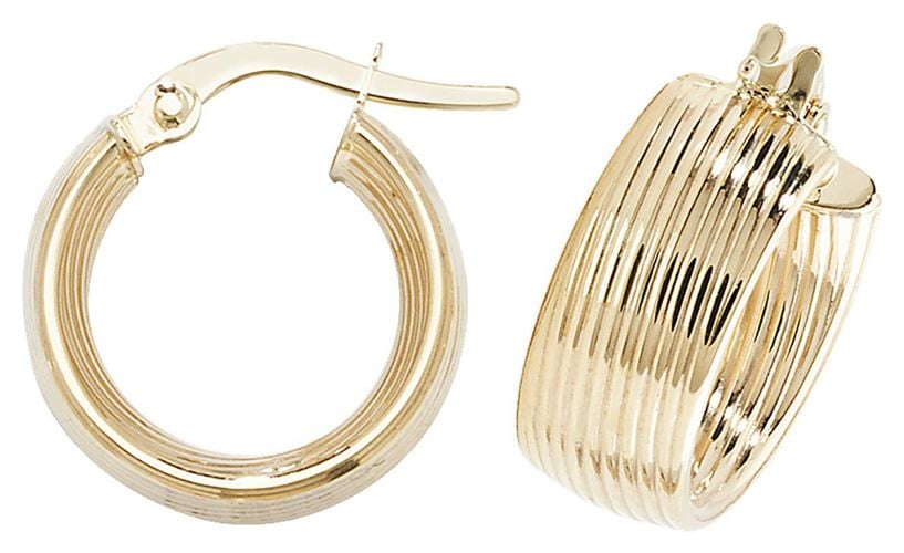 ER1057-10 10mm Hoop Earrings Jewellery - James Moore TH - Modalova