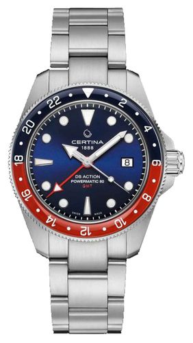 C0329291104100 Men's DS Action GMT Powermatic 80 Watch - Certina - Modalova