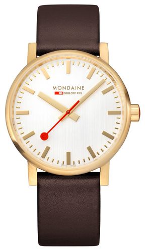 MSE.40112.LGV Evo2 (40mm) Silver Dial / Vegan Watch - Mondaine - Modalova