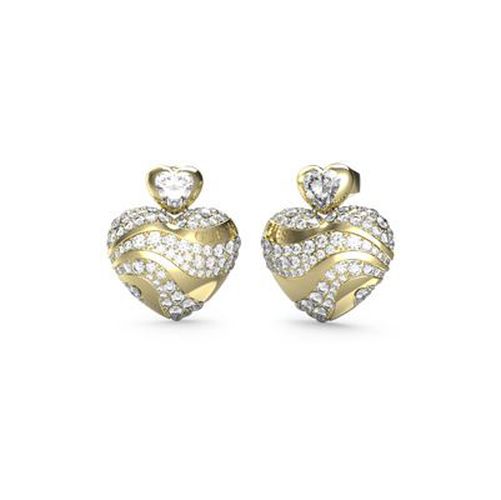 JUBE04499JWYGT/U Women's IN MY HEART Earrings 25mm Jewellery - Guess - Modalova