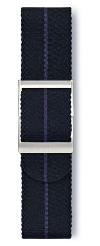 STR-N16S Black & Blue Pinstripe Webbing Strap Watch - Elliot Brown - Modalova