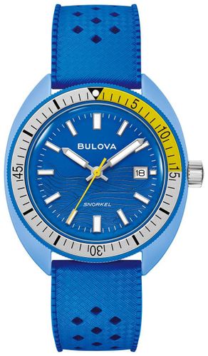 B445 Snorkel ' Tang Fish' (41mm) Wave Dial Watch - Bulova - Modalova