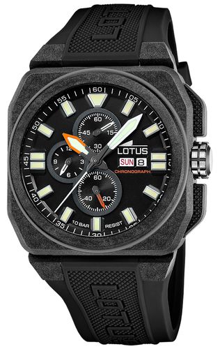 L18976/4 Carbon Fiber Square Chrono (45.4mm) Watch - Lotus - Modalova