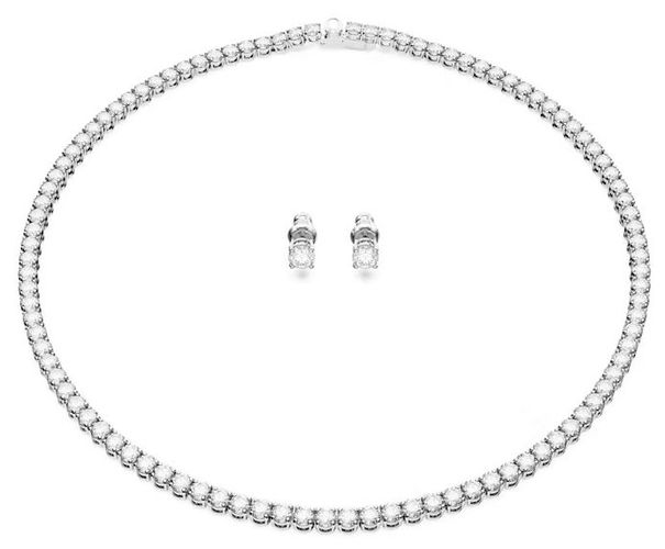 Matrix Tennis set Round cut, , Jewellery - Swarovski - Modalova