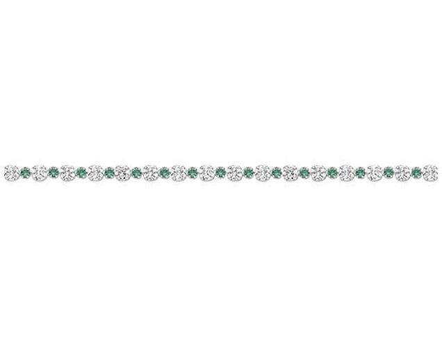 G2689GZ Ladies Green CZ Jewellery - James Moore TH - Modalova