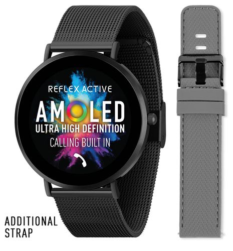 RA42-2208 Series 42 Amoled Ultra Slim Smart Watch - Reflex Active - Modalova