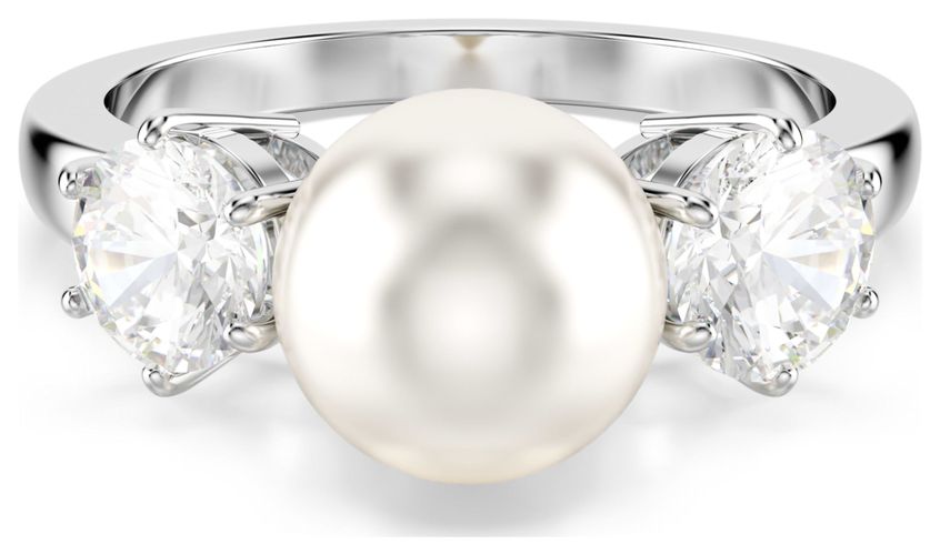 Matrix Ring Crystal Pearl White Crystals Jewellery - Swarovski - Modalova