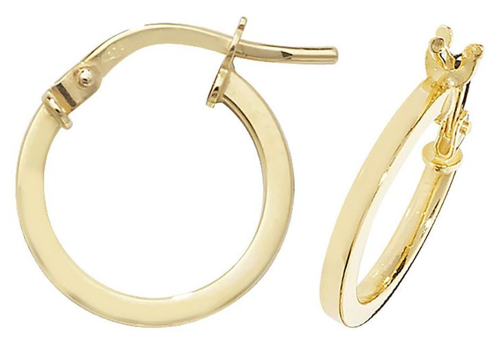 ER1007-08 08mm Hoop Earrings Jewellery - James Moore TH - Modalova