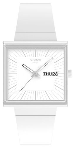 SO34W700 WHAT IF...ALLWHITE? (41.8mm) Square Watch - Swatch - Modalova