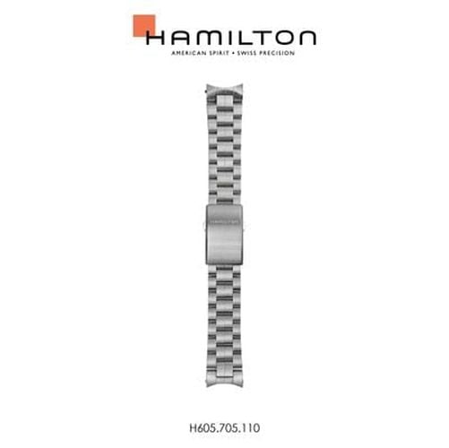 H695705110 Mens Stainless Steel Bracelet Watch - Hamilton Straps - Modalova