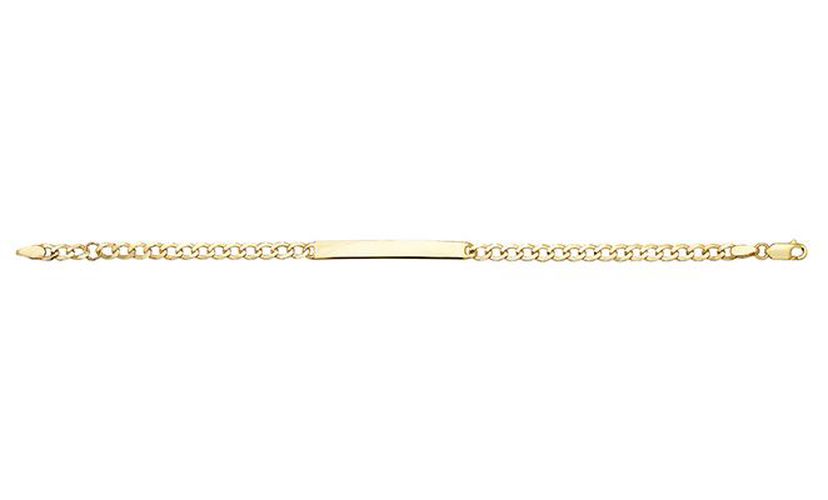 BR286 9CT YEL GOLD BABIES' 6 INCHES ID BRCLT Jewellery - James Moore TH - Modalova