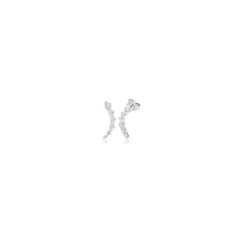 G51349 Silver 6 Stone Cz Climber Stud Jewellery - James Moore TH - Modalova