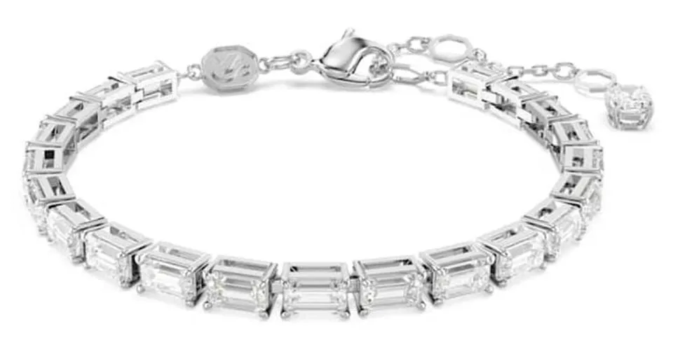 Matrix Tennis Bracelet baguette cut Jewellery - Swarovski - Modalova