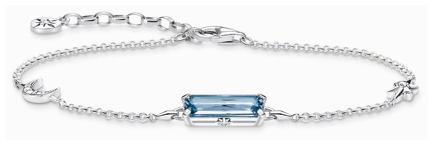 A1958-644-1 Aquamarine-Coloured Stone With Moon Jewellery - Thomas Sabo - Modalova