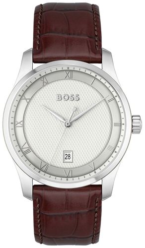 Principle (41mm) Dial / Leather Watch - BOSS - Modalova