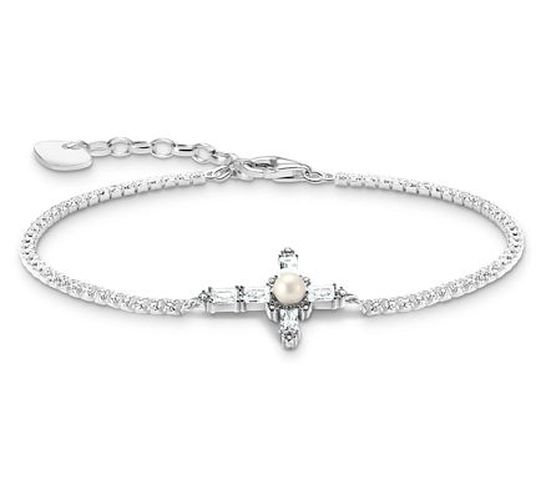 A2173-167-14-L19V Cross Crystal-Set Sterling Jewellery - Thomas Sabo - Modalova