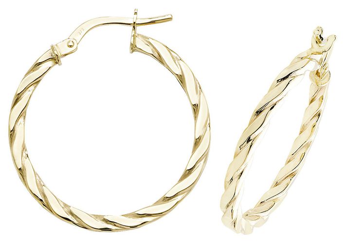 ER1041-20 20mm Hoop Earrings Jewellery - James Moore TH - Modalova