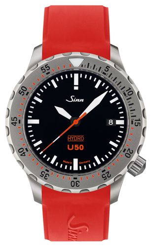 SILICONE U50 HYDRO 5000m (41mm) Dial Watch - Sinn - Modalova