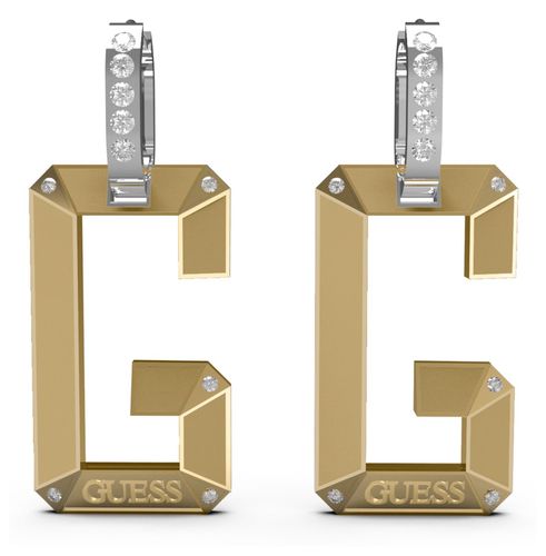 JUBE01469JWRHYGT/U Rhodium Plated Crystal-Set G Charm Jewellery - Guess - Modalova