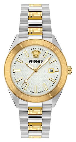 VE8E00424 V DOME (42mm) Dial / Two-Tone Watch - Versace - Modalova