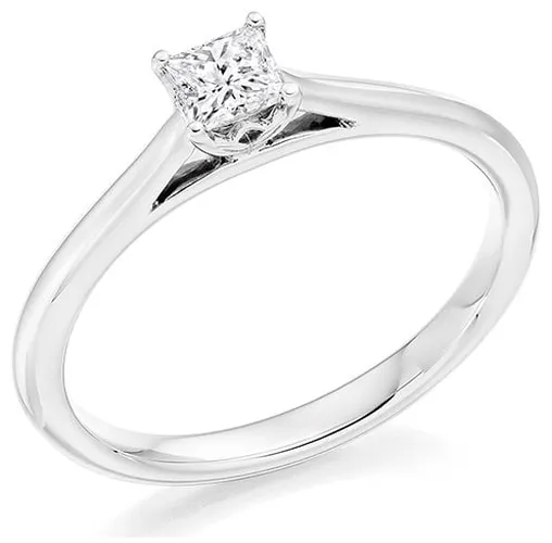 ENG22071 3.50mm Princess Cut D VS1 Ring Jewellery - James Moore - Modalova