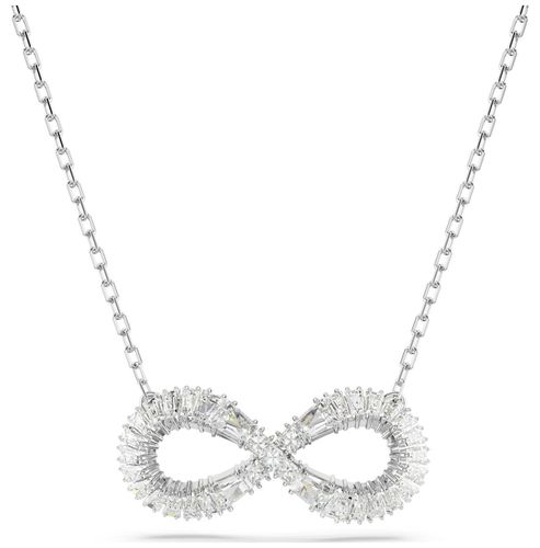 Hyperbola Pendant Necklace Infinity White Jewellery - Swarovski - Modalova