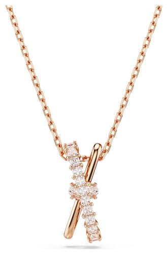 Hyperbola Pendant Necklace White Crystals Jewellery - Swarovski - Modalova