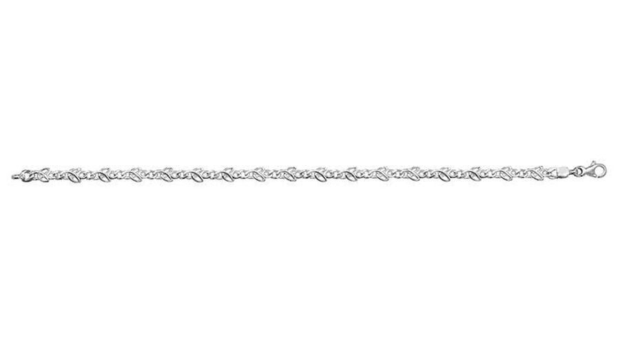 G2634 Silver Small Celtic Link Bracelet Jewellery - James Moore TH - Modalova