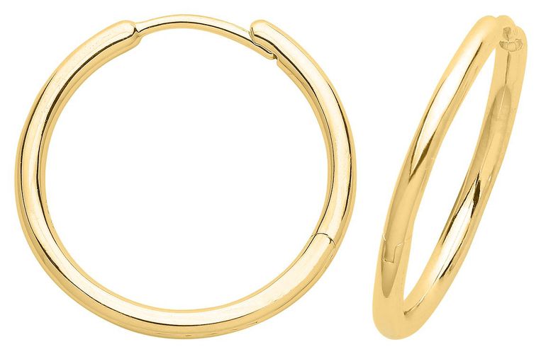 G51311GP Silver Clicker Hoop Jewellery - James Moore TH - Modalova