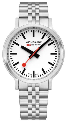 MST.4101B.SJ.2SE Stop2Go (41mm) Classic Dial Watch - Mondaine - Modalova