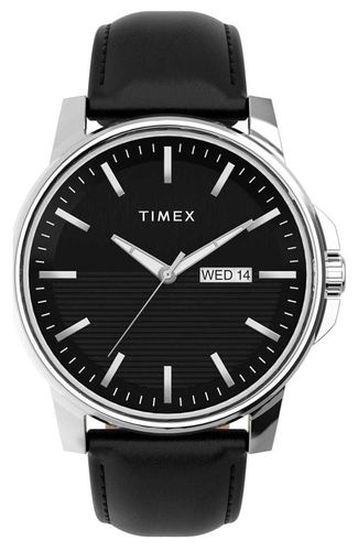 TW2V79300 Men's Dress Dial Leather Strap Watch - Timex - Modalova