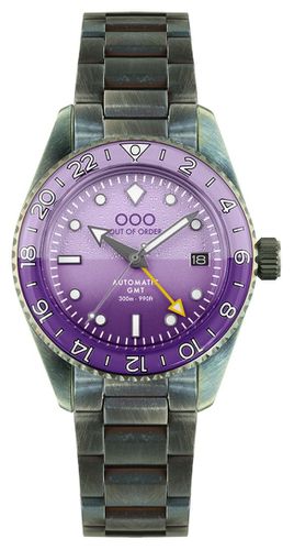 OOO.001-25.LA.BAND Dark Violet Automatic GMT ( Watch - Out Of Order - Modalova