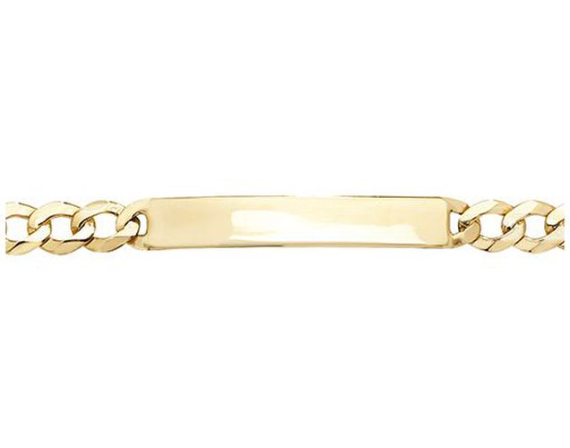 BR288 9CT YEL GOLD BABIES' 6 INCHES ID BRCLT Jewellery - James Moore TH - Modalova